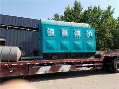 屠宰设备配套银晨锅炉WNS型500公斤蒸发量天然气